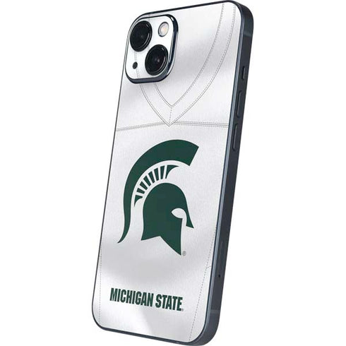 Michigan State University White Jersey iPhone Skins